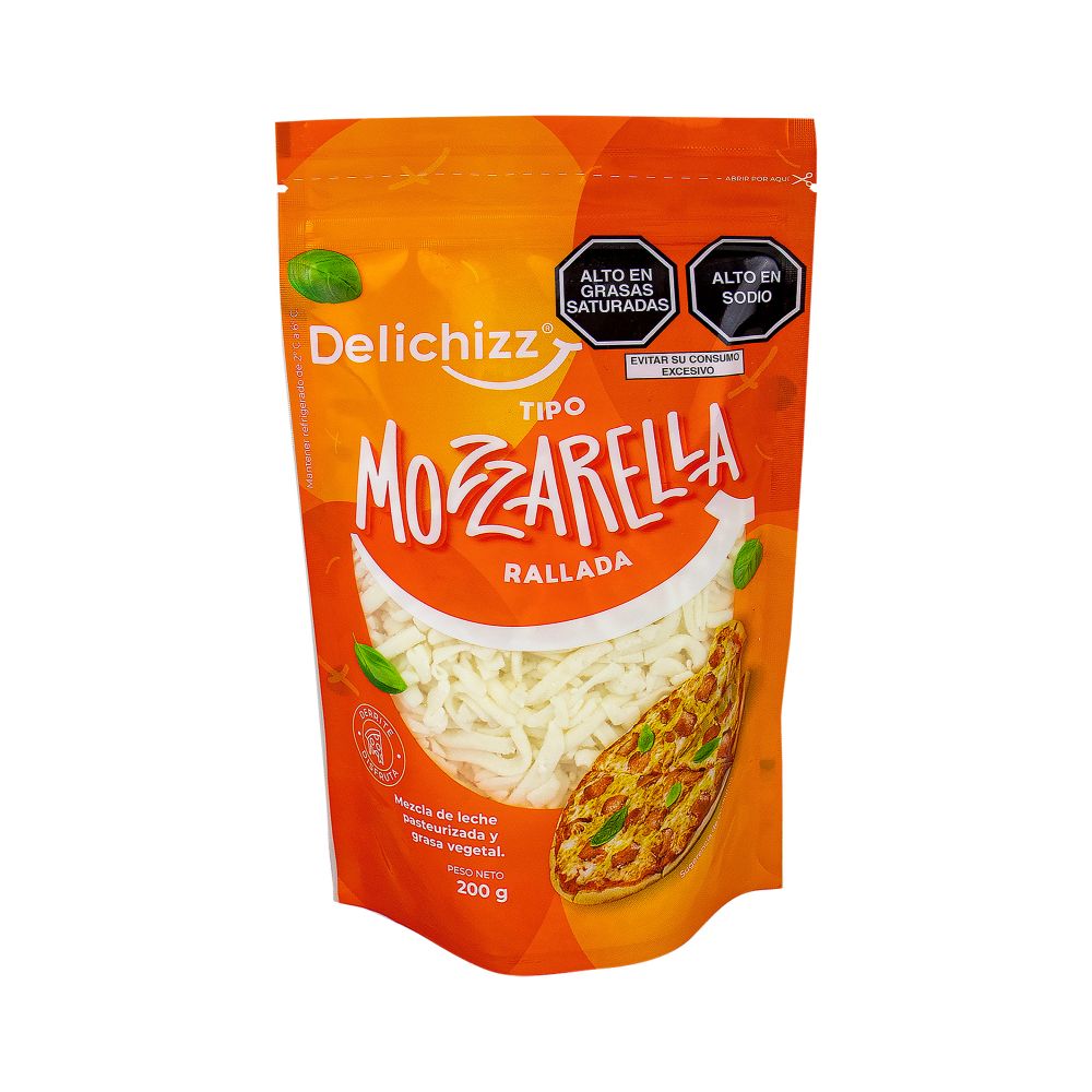 Tipo Mozzarella Delichizz Rallada 200g