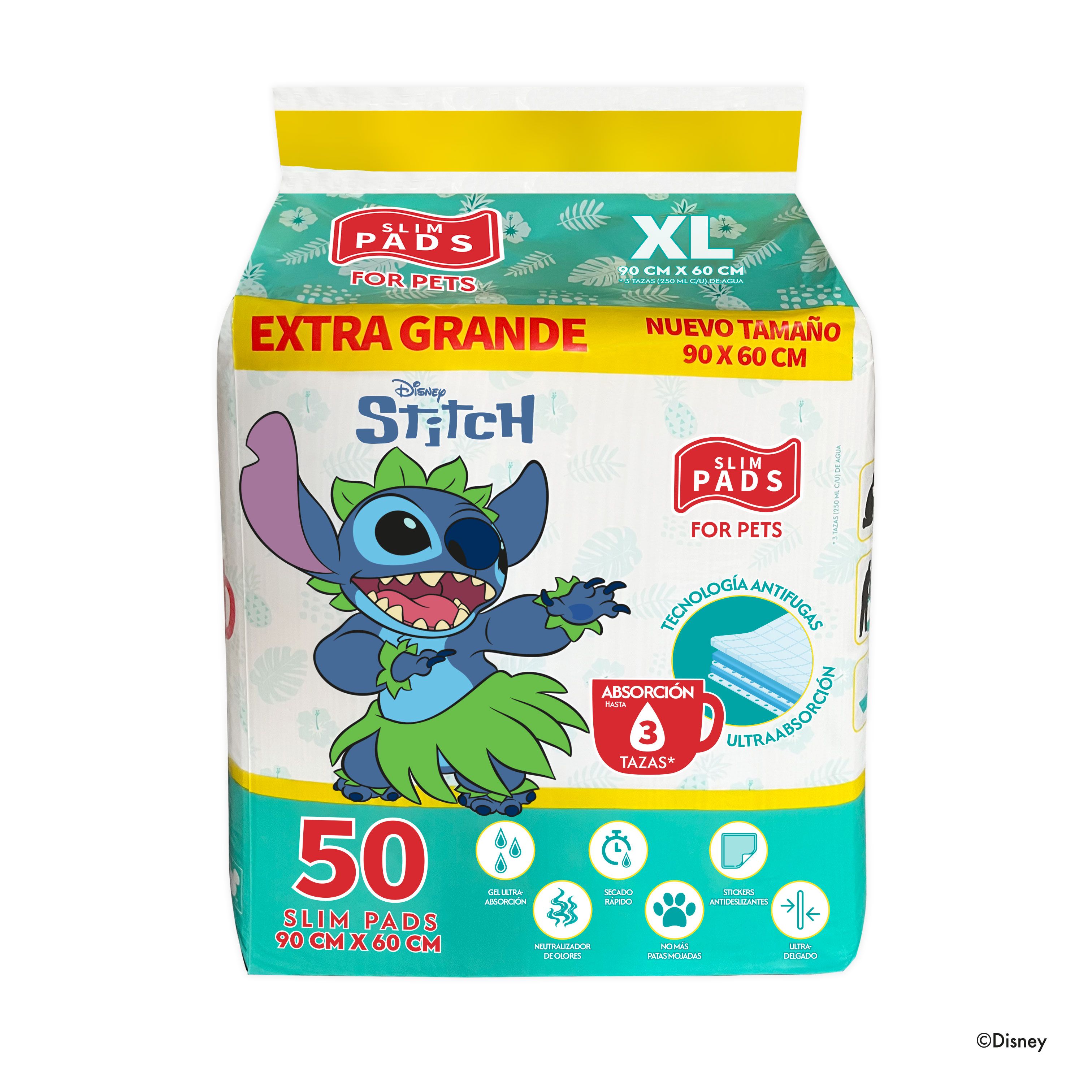 Training Slim Pads Stitch Green 50un