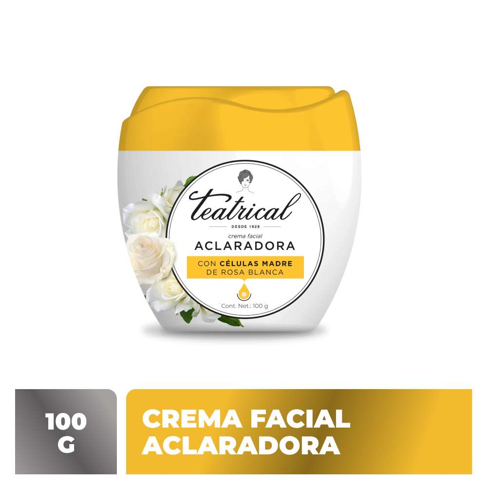 Crema Facial Teatrical Aclaradora 100g