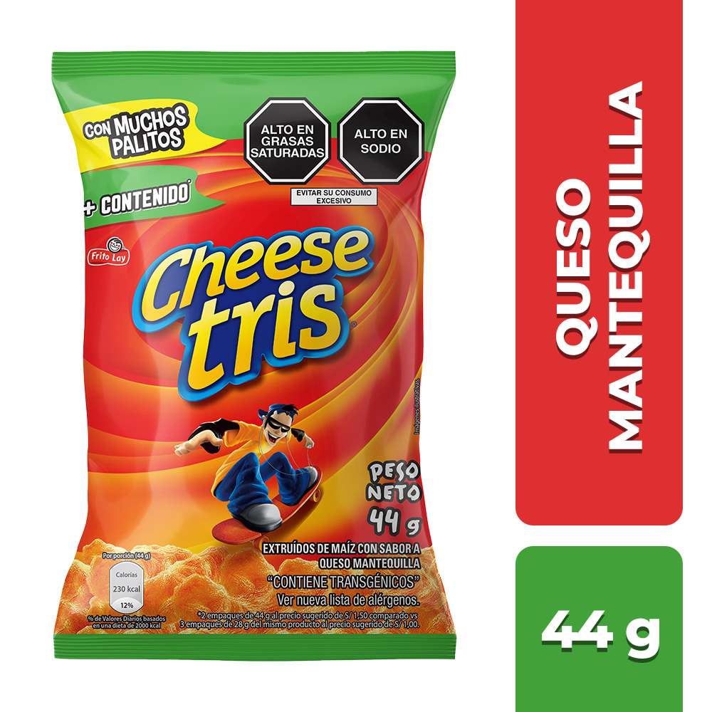 Snack de Maíz Cheese Tris Queso 44g