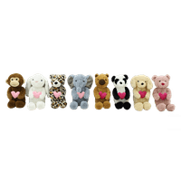 Peluche Animalitos con Corazon 22cm Surtido