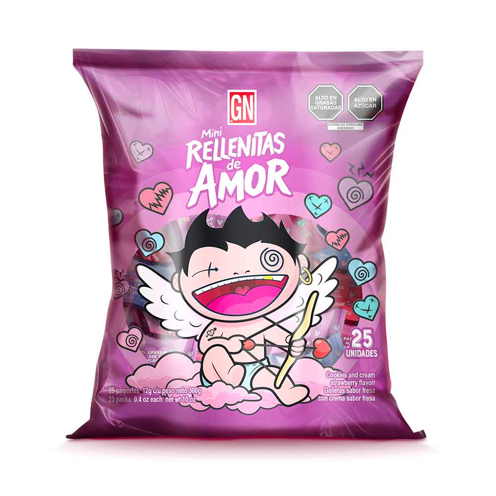 Galletas Mini Rellenitas de Amor 25un