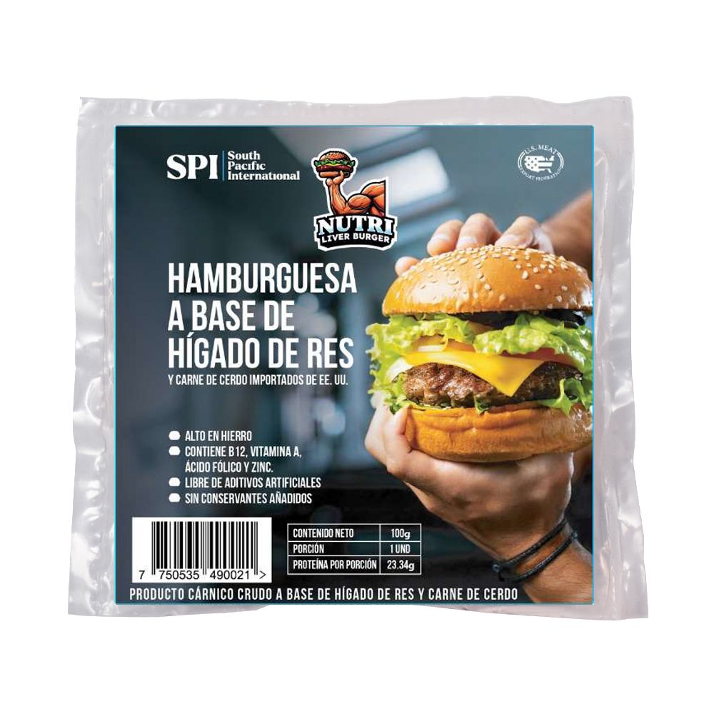 Hamburguesa a Base de Hígado Nutri Liver 100g