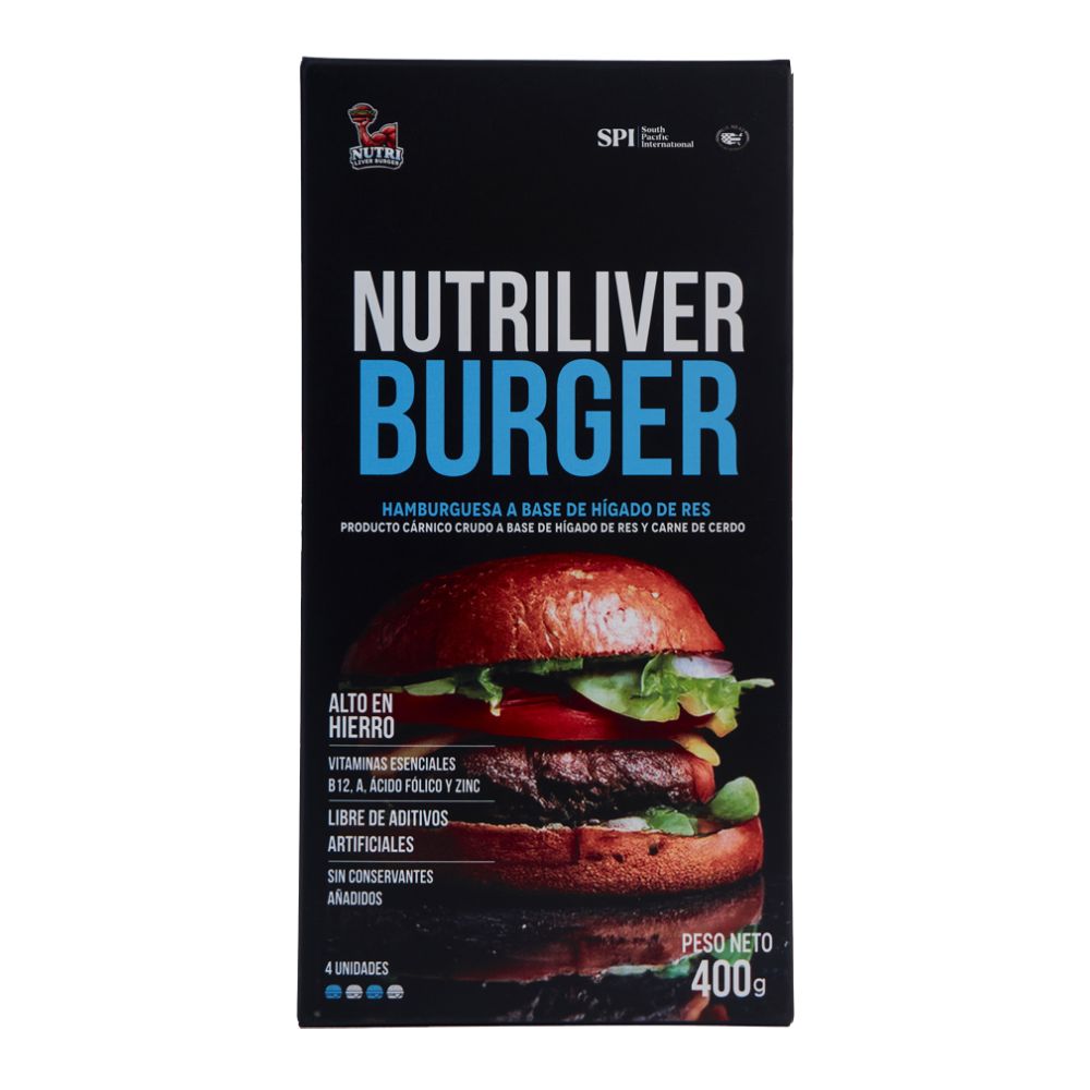 Hamburguesa a Base de Hígado Nutri Liver 4un