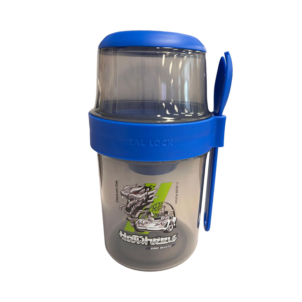 Táper Hermético Hot Wheels Contenedor 310ml+ 560ml