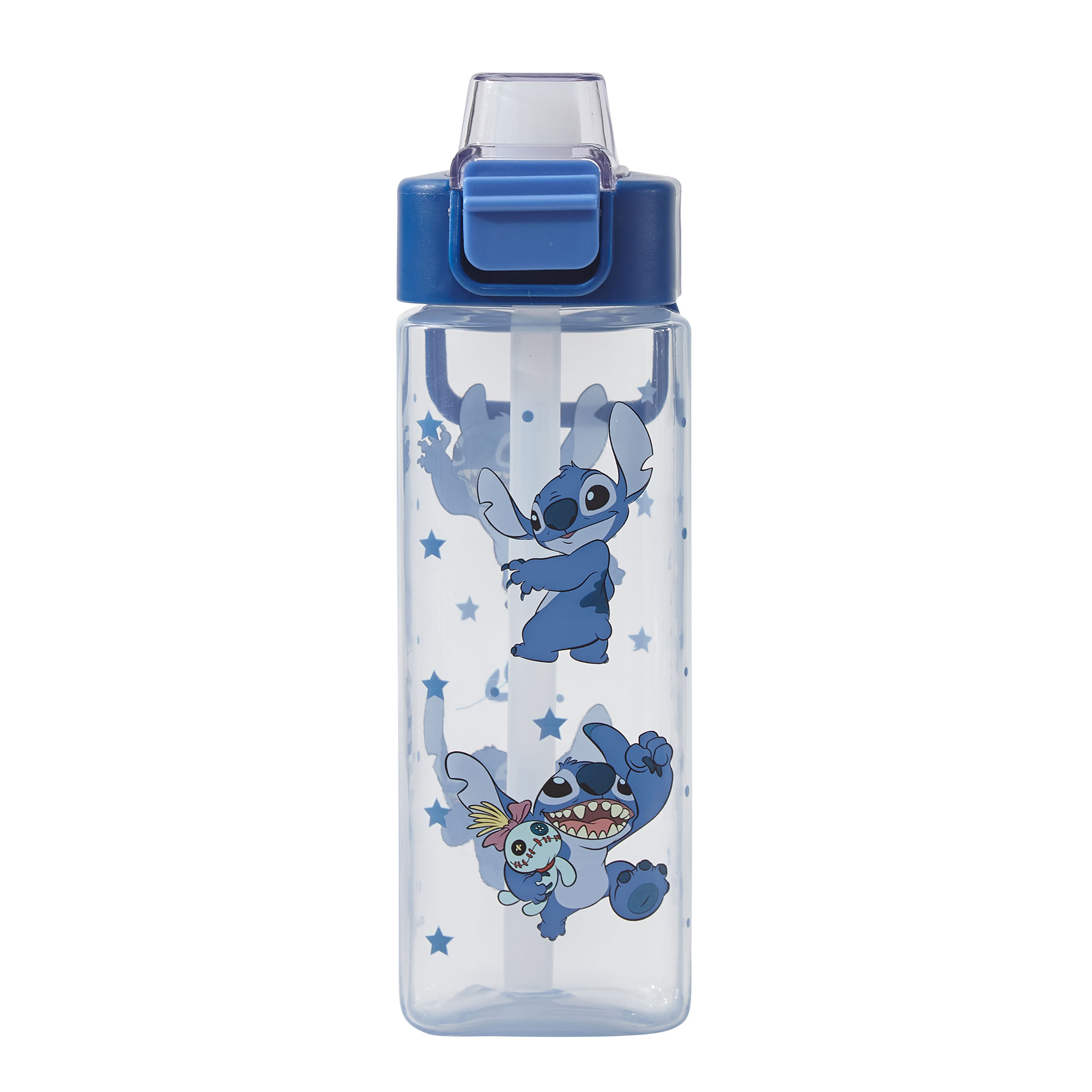 Botella Disney Cuadrada con Tapa Stitch 500ml
