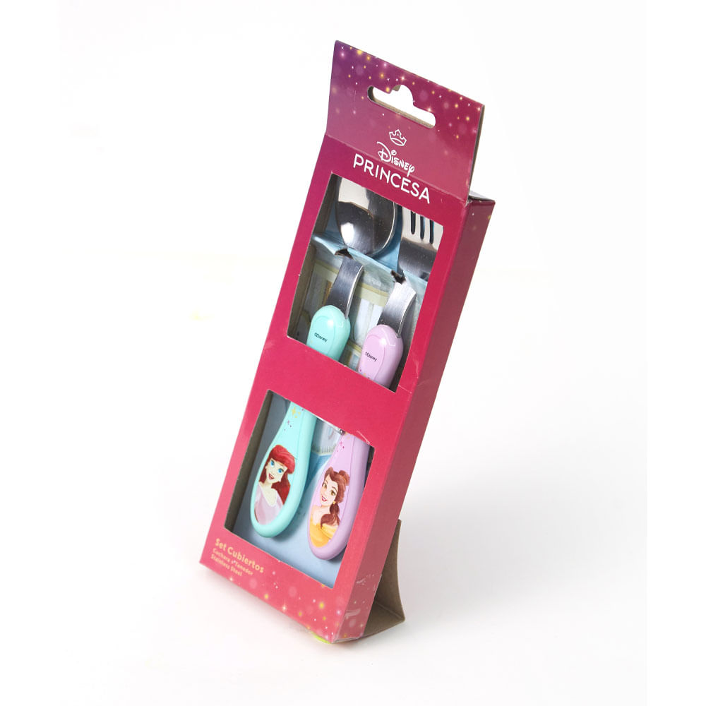 Set Cubiertos de Metal Princesas