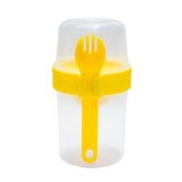 Envase Yogurt To Go Locknlock 560ml+310ml Amarillo