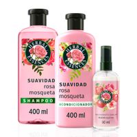 Pack Herbal Essences Rosa Mosqueta: Shampoo + Acondicionador + Perfume
