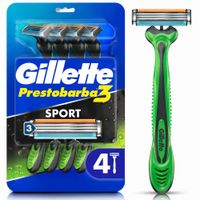Máquina de Afeitar Desechable Gillette Prestobarba3 Sport 4un