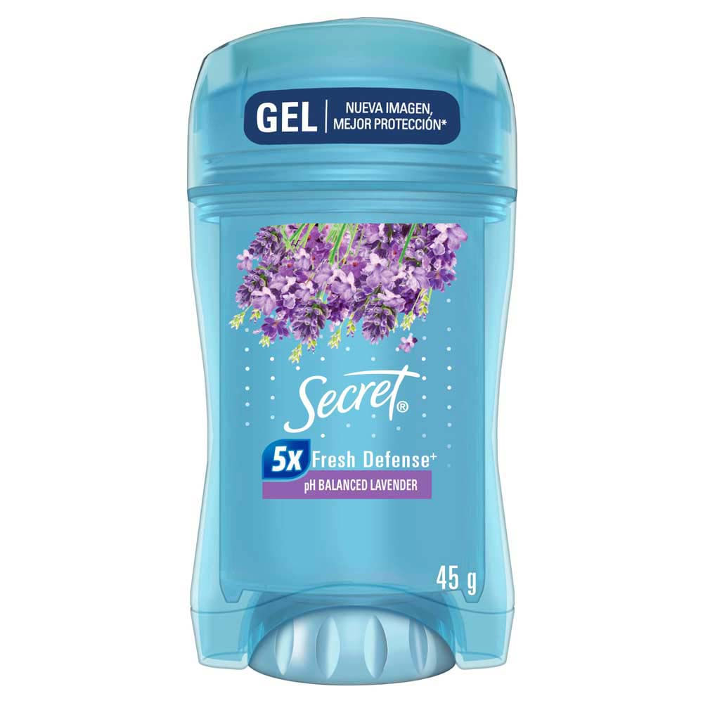 Gel Antitranspirante Secret Fresh Defense pH Balanced Lavander 45g