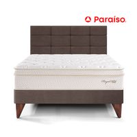 Dormitorio Europeo Royal Cloud con Blocks 2 Plazas Chocolate