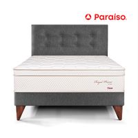 Dormitorio Europeo Royal Prince Firme 1.5 Plazas Gris
