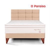 Dormitorio Europeo Royal Prince Firme con Blocks 2 Plazas Champagne