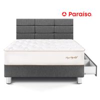 Dormitorio Royal Elizabeth con Cajones con Blocks 1.5 Plazas Gris
