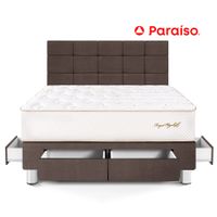 Dormitorio Royal Elizabeth con Cajones con Blocks Queen Chocolate