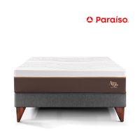 Cama Europea Royal Abrazzo 2 Plazas Gris