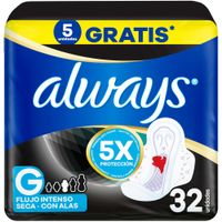 Toallas Higiénicas Always Nocturna Seca G 32un