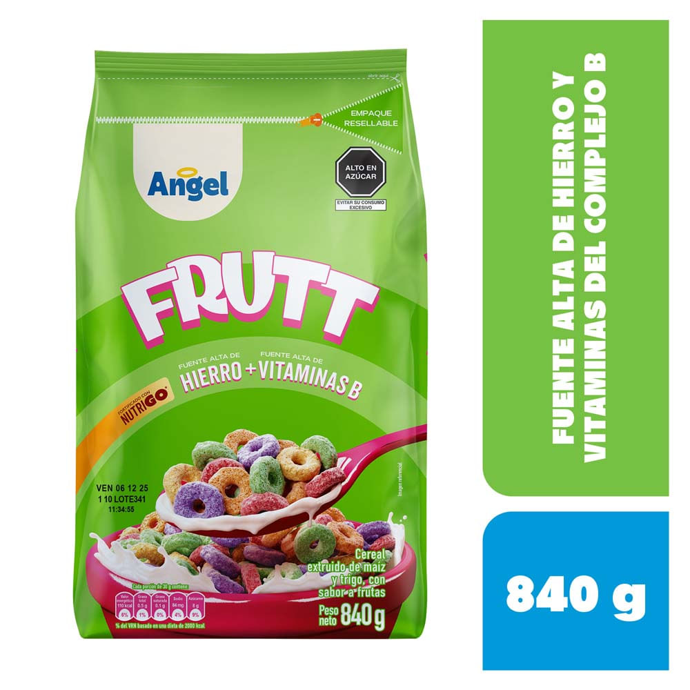 Cereal con Sabor a Frutas Angel Frutt Bolsa 840 gr