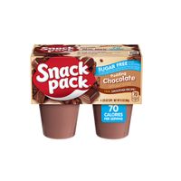 Pudín Sabor Chocolate Snack Pack Sin Azúcar 4un