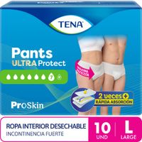 Ropa Interior Desechable Tena Pants Ultra Talla L 10un