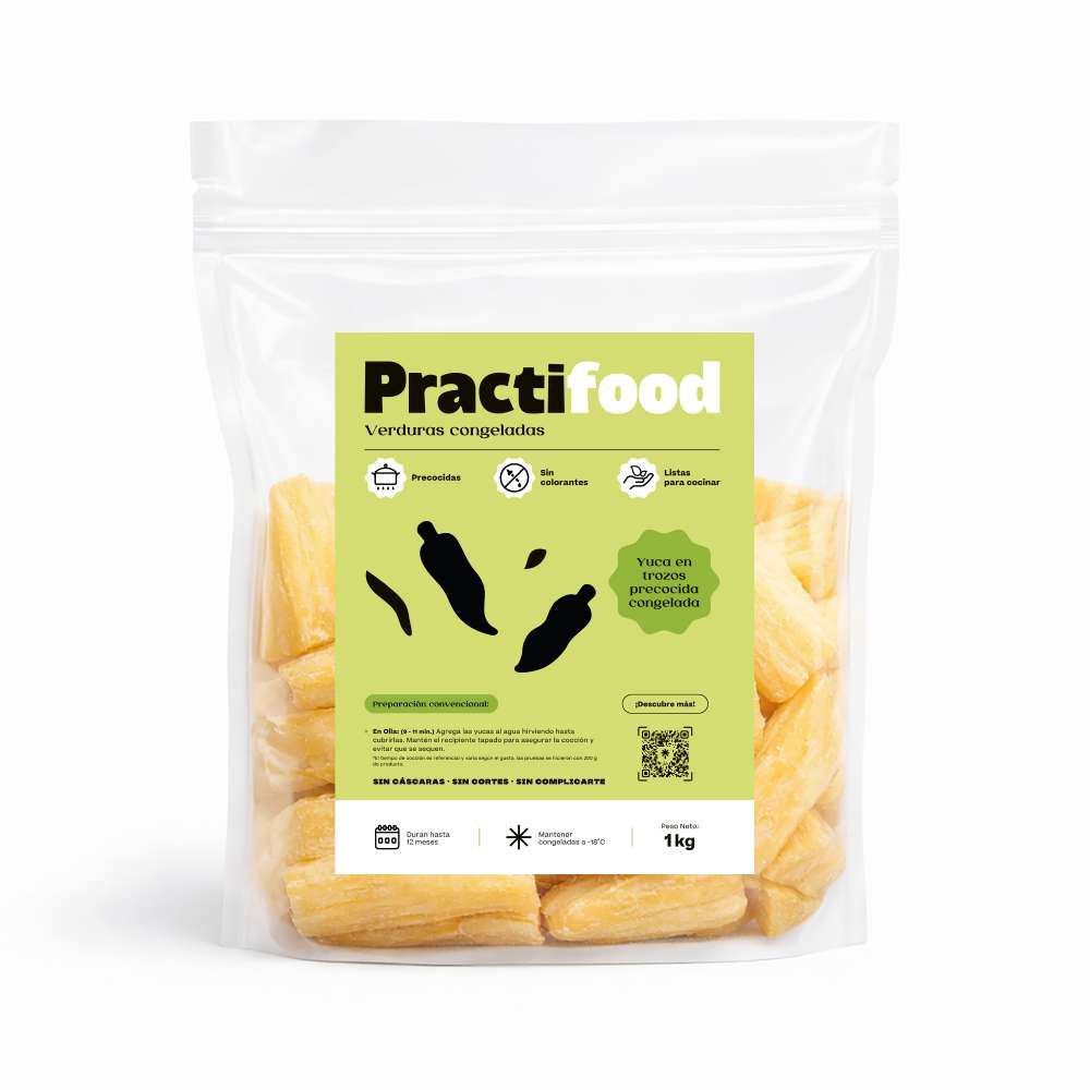 Yuca en Trozos Precocida Practifood 1kg