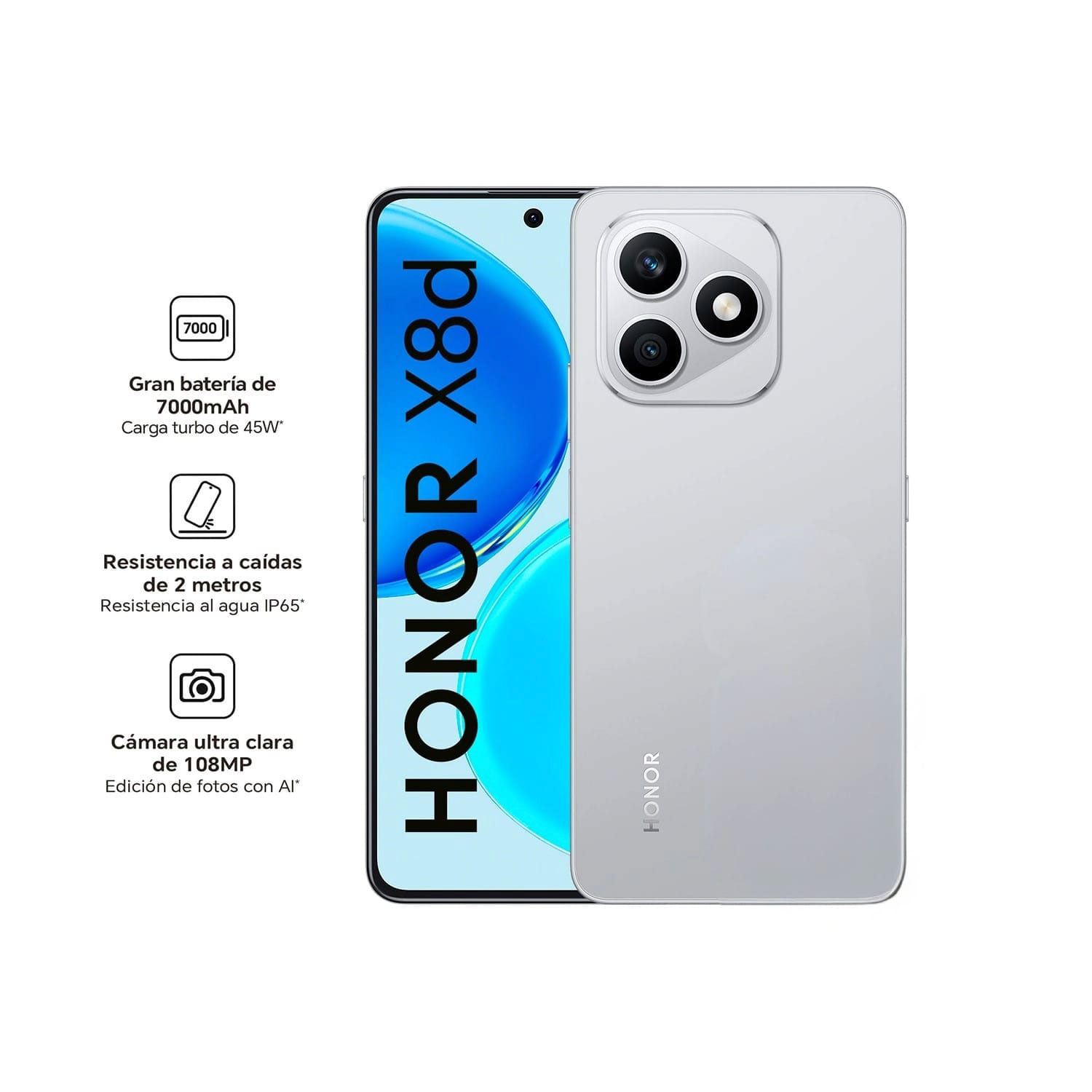 Smartphone Honor X8D 8GB+256GB Velvet Grey