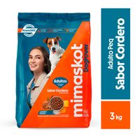 Alimento Seco Mimaskot Adultos Cordero Razas Pequeñas 3Kg