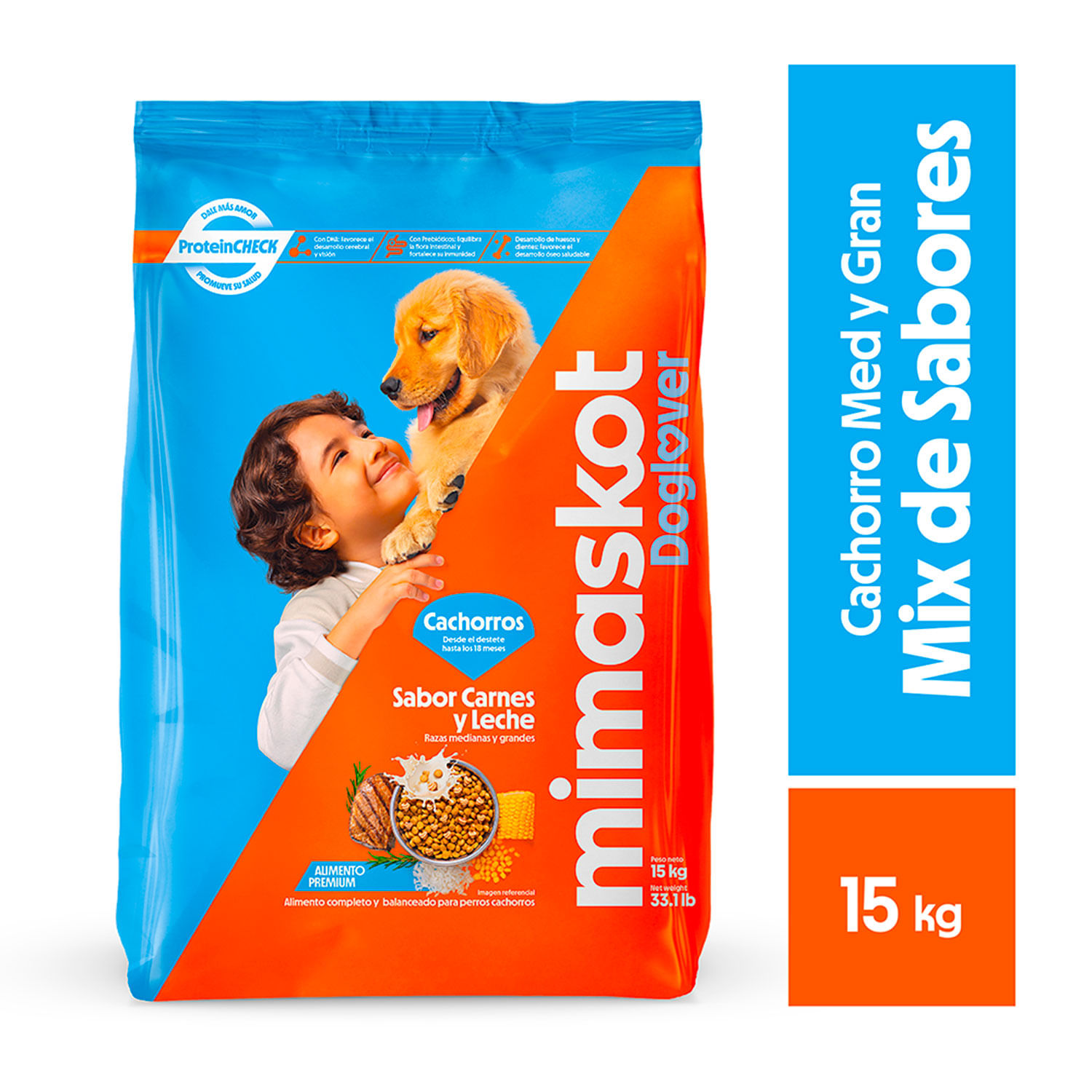 Alimento Seco Mimaskot Cachorros Razas Pequeñas 15Kg