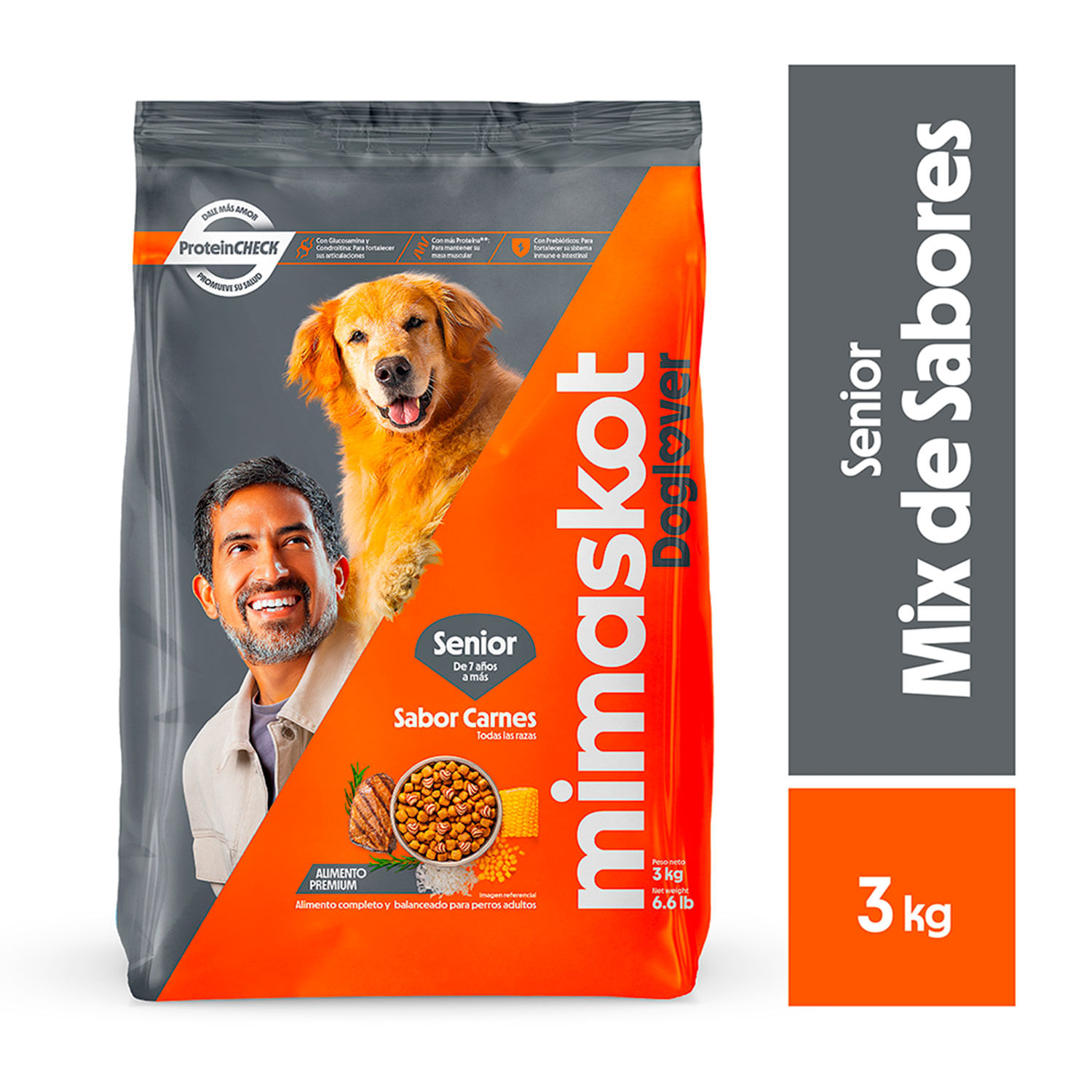 Alimento Seco Mimaskot Senior 3 Kg