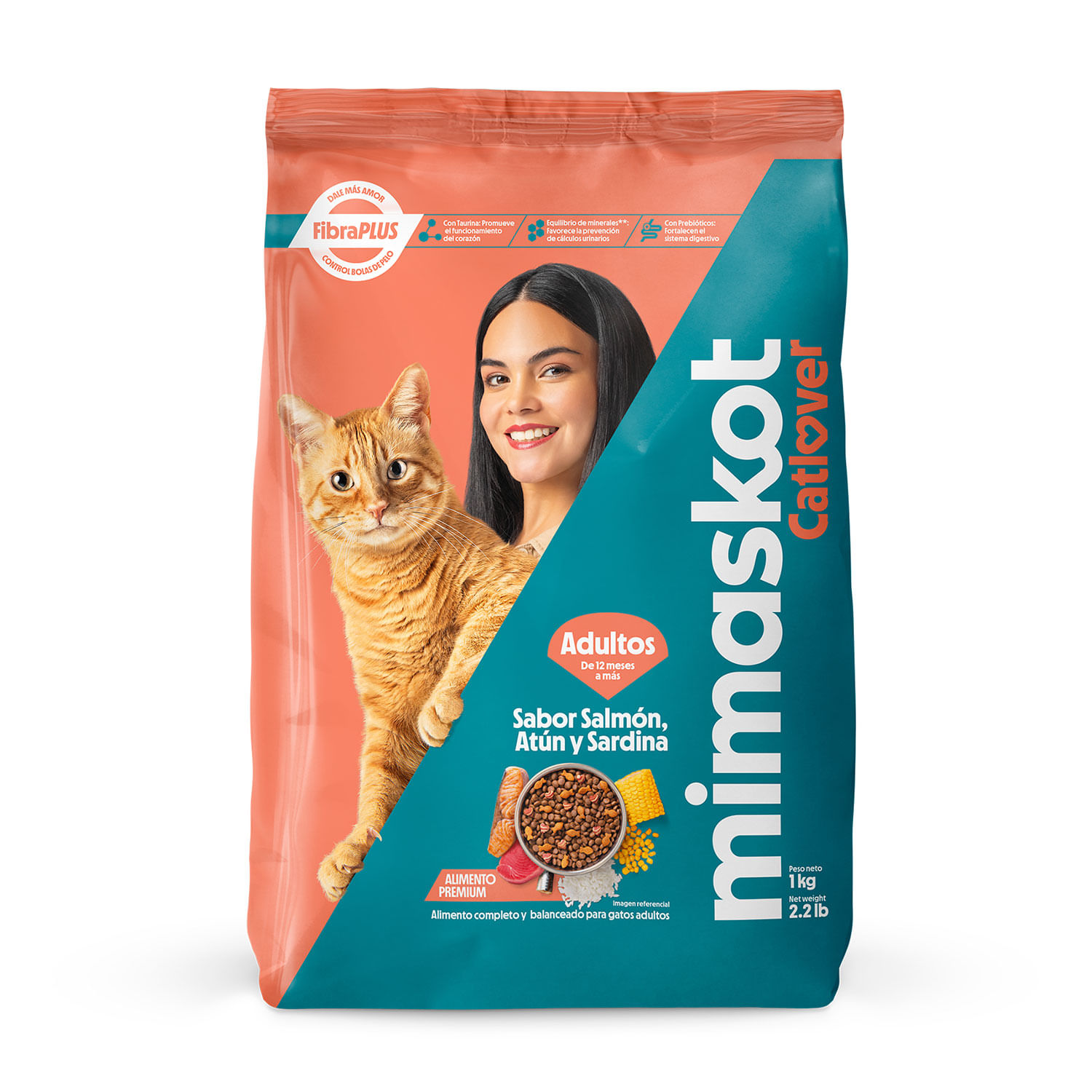 Alimento Seco Nvo Mimaskot Gatos Salmon 6x1Kg