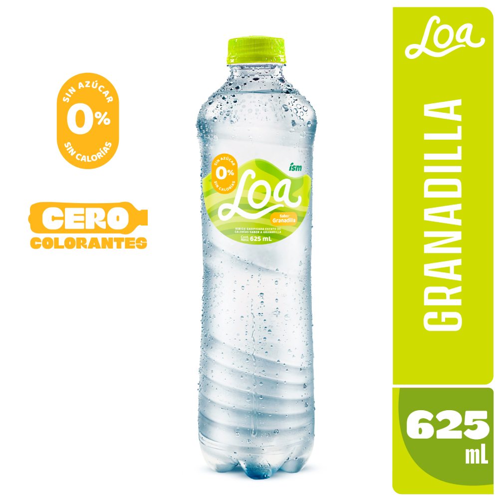 Bebida Gasificada Loa Sabor Granadilla Botella 625ml