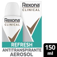 Antitranspirante en Aerosol Rexona Clinical Refresh 150ml