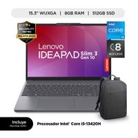 Notebook Lenovo IdeaPad Slim 3i W11 83K100NTLM 15.3"" WUXGA Intel Core i5-13420H 512GB SSD 8GB