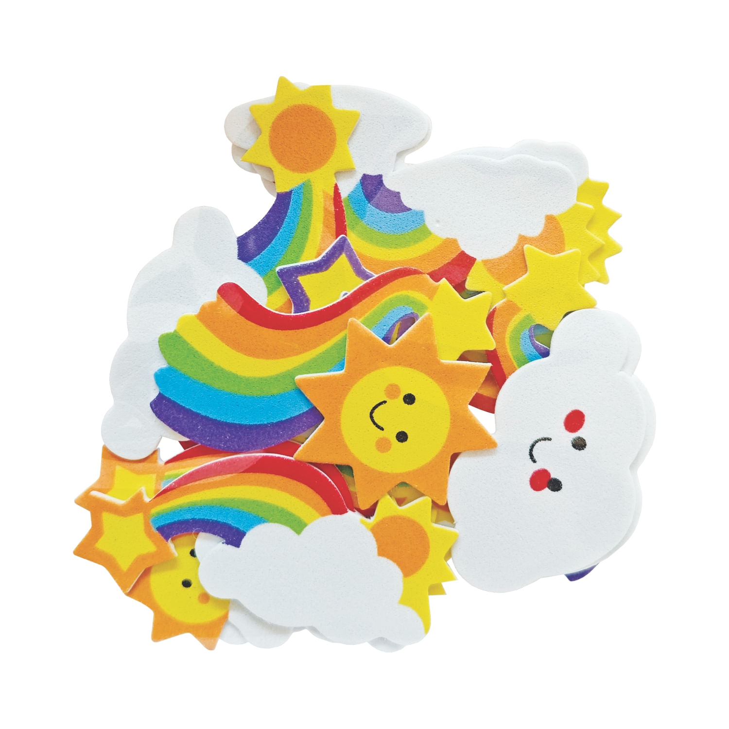 Stickers Cielo Nube y Arcoíris Ari Creativo 20un