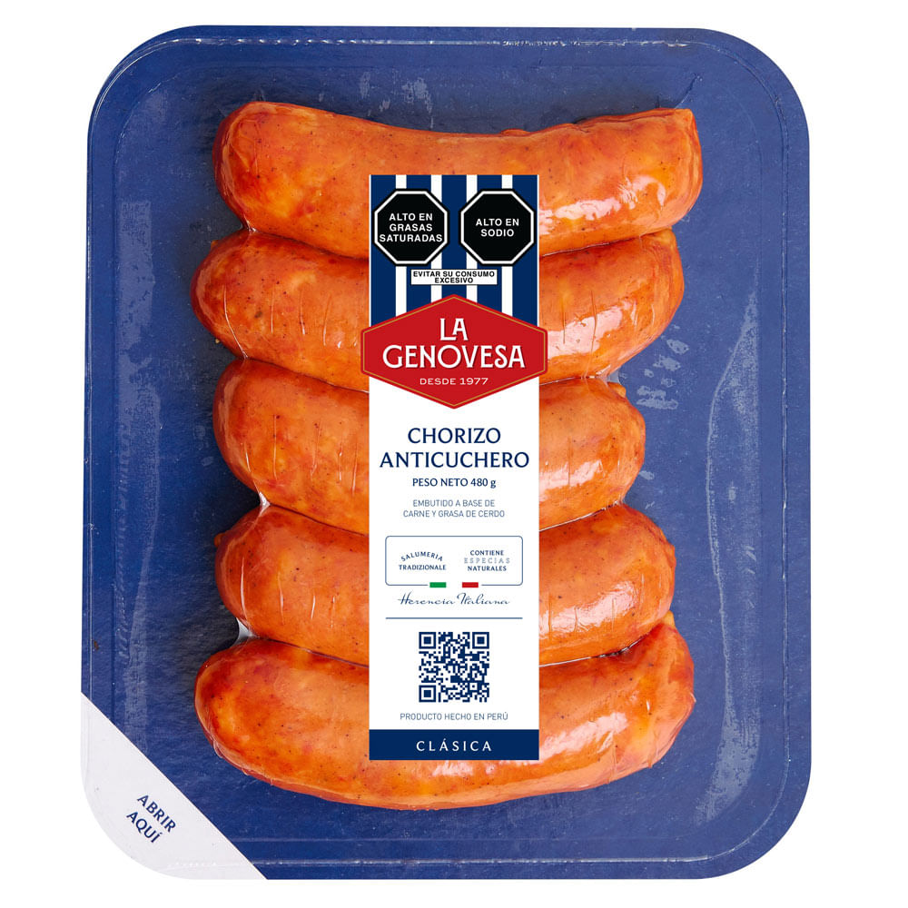 Chorizo Anticuchero La Genovesa 480g