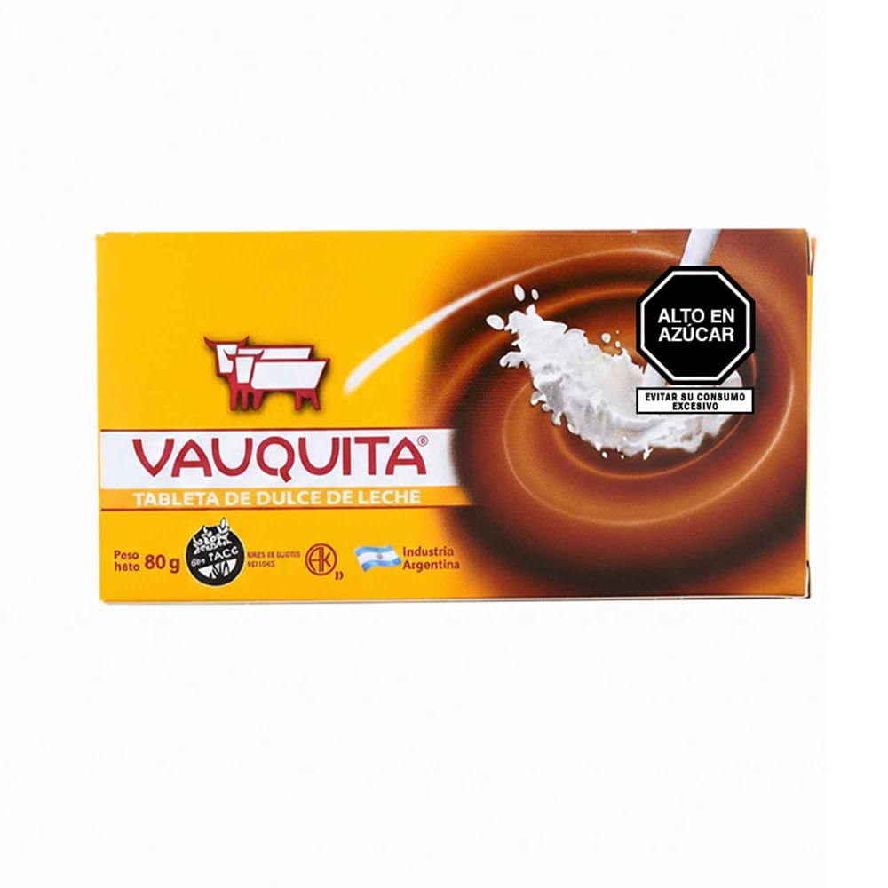 Tableta de Dulce Leche Vauquita Clásica 80g