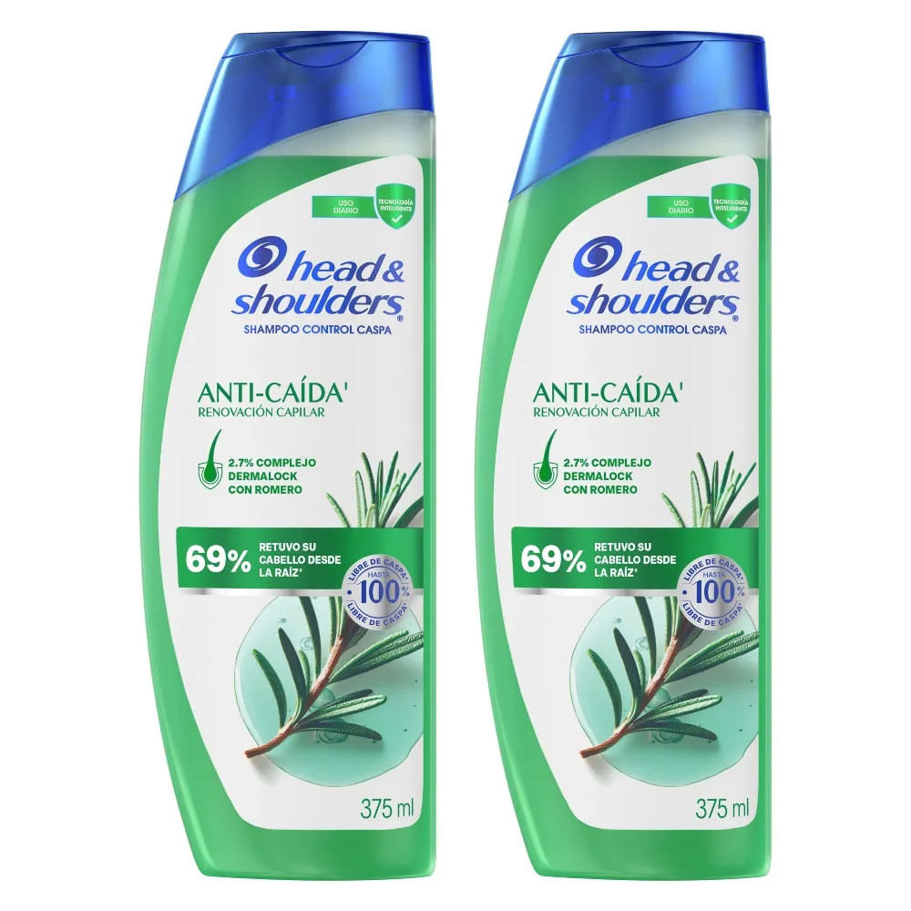 Twopack Shampoo Head & Shoulders Anti Caída 375ml