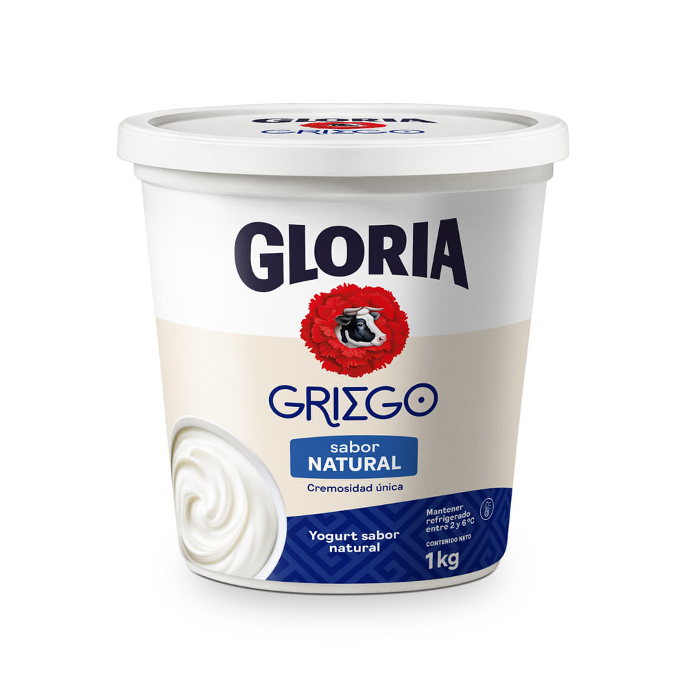 Yogurt Gloria Griego Sabor Natural 1kg