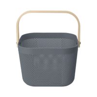 Canasto Krea Plastica Asa Bambú 25x26x18cm Marengo