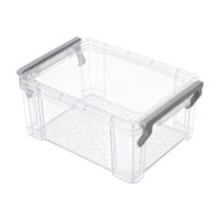 Pack 4 Cajas Organizadora Krea  0.77L Gris Medio