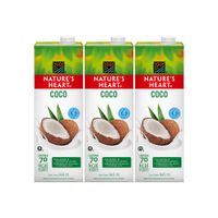 Tripack Bebida de Coco Nature's Heart Caja 946ml