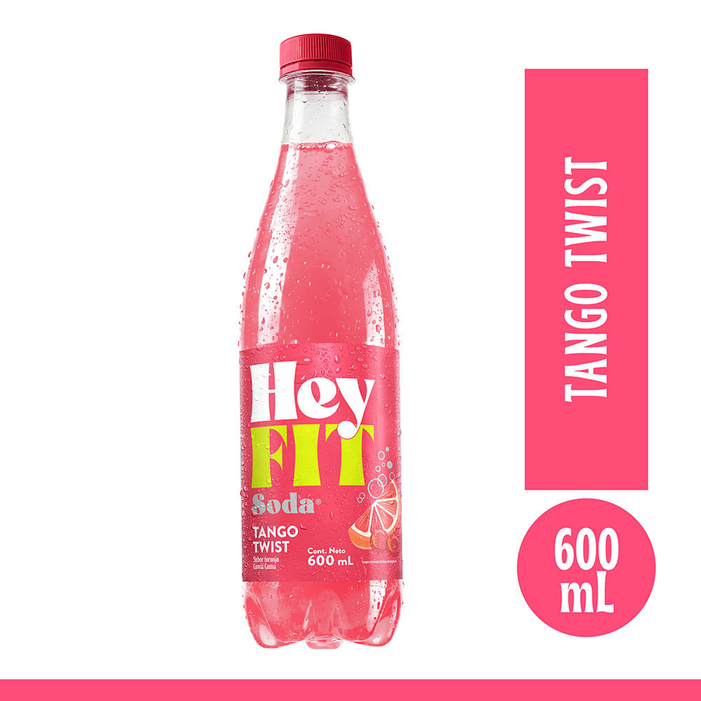 Gaseosa Hey Fit Tango Twist Botella 600ml