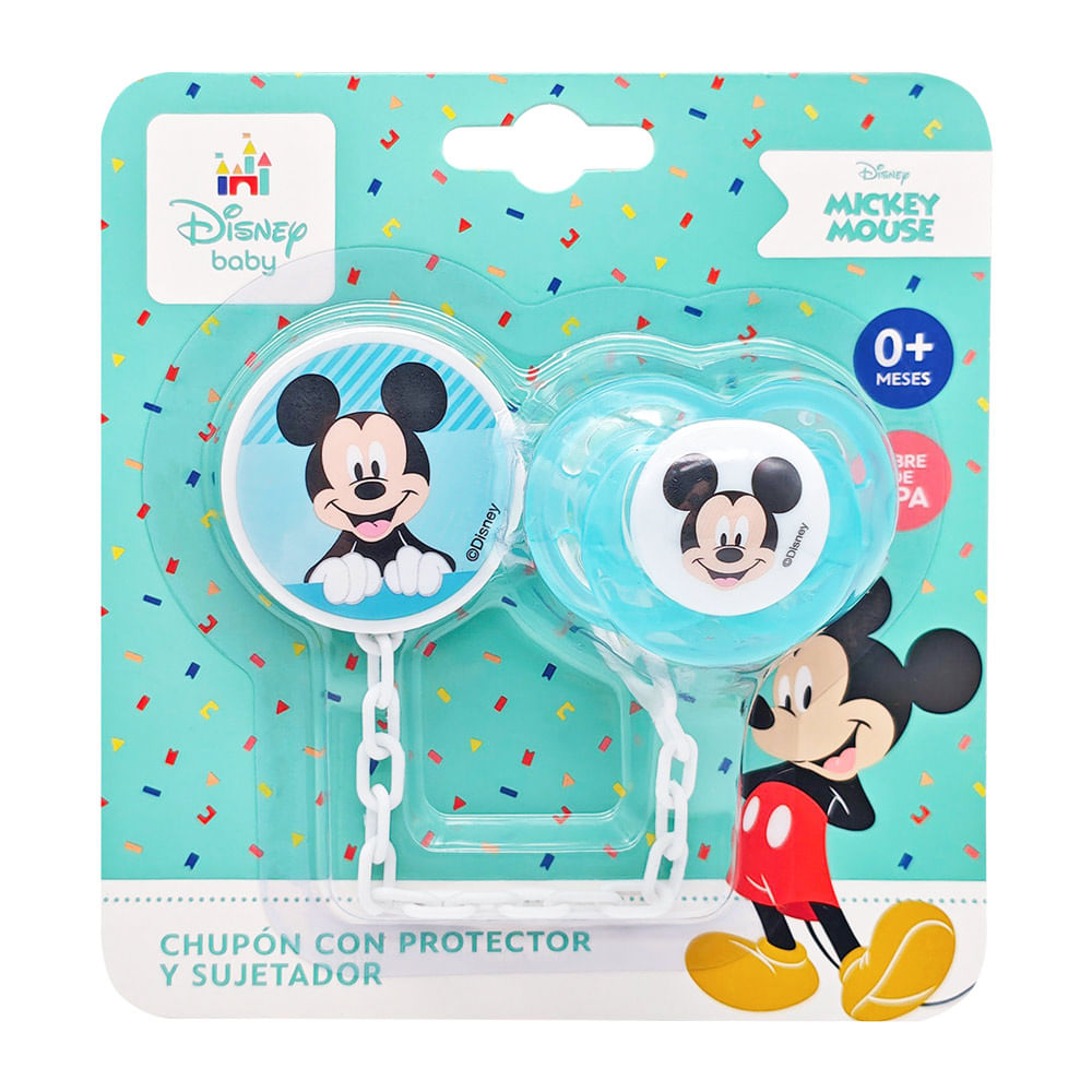 Chupón con Protector mas Sujetador Mickey