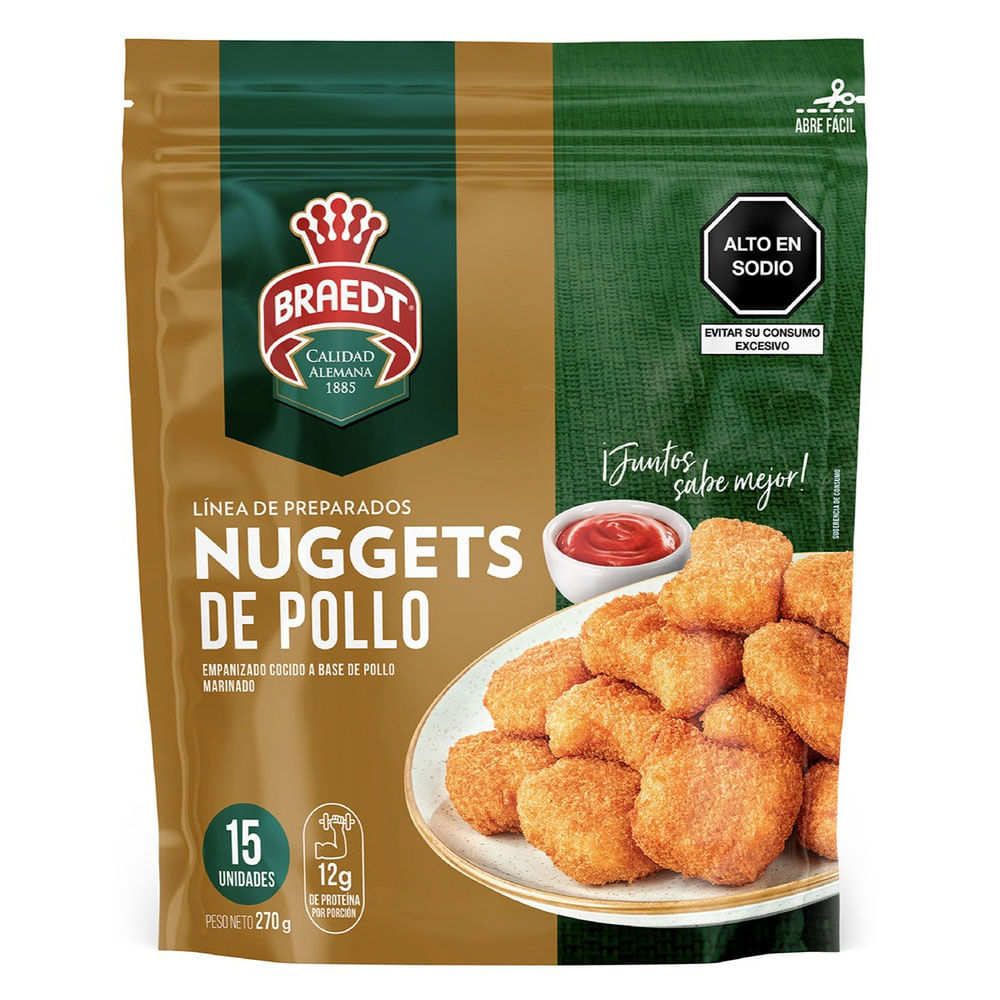 Nuggets de Pollo Braedt 270g