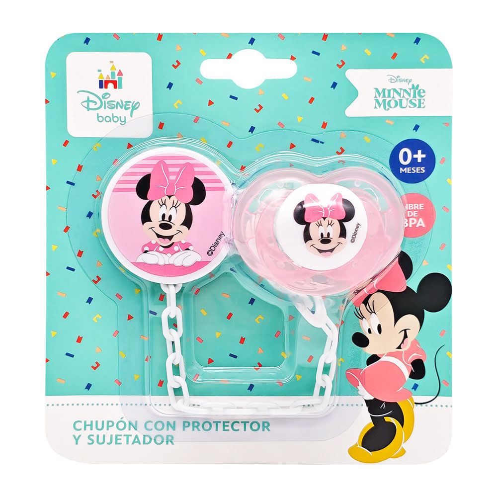 Chupón con Protector mas Sujetador Minnie
