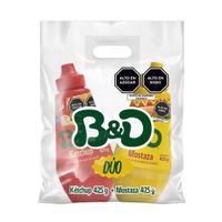 Mostaza B&D Frasco 425 g + Kétchup B&D Frasco 425 g