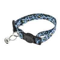 Collar Pet's Fun Gato Poliéster Animal Print Azul