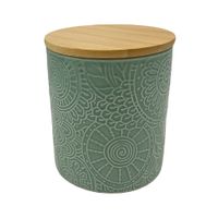 Canister Krea Ceramica Emboss 500ml