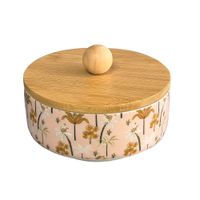 Canister Krea Print con Tapa Madera L Shangril